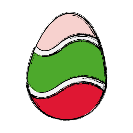 happy easter egg decoration ornament festive vector illustrationのイラスト素材