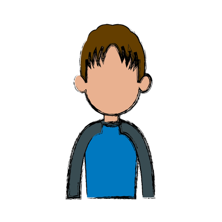 profile man male character avatar people vector illustrationのイラスト素材