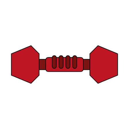 dumbbell icon over white background vector illustrationのイラスト素材