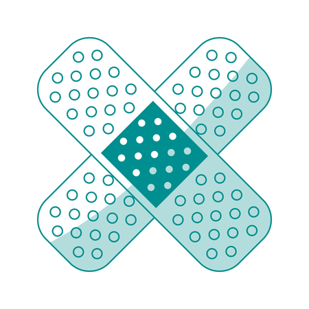 Adhesive bandages healthcare related icon image vector illustration designのイラスト素材