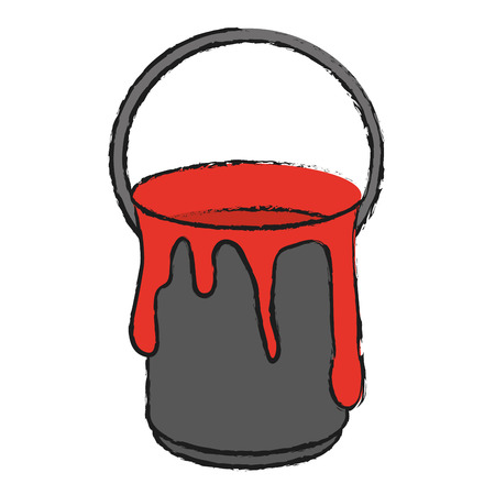 dripping paint can icon image vector illustration designのイラスト素材