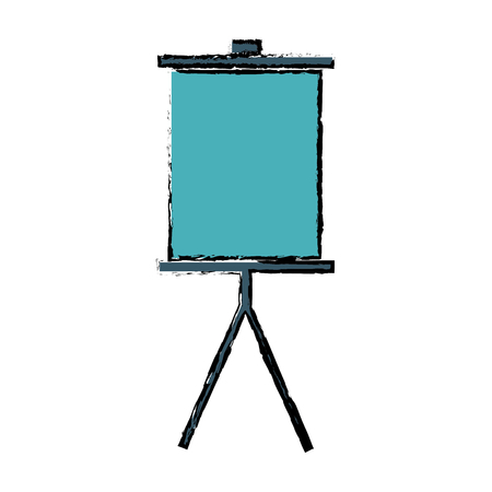 board for presentation blank office stand vector illustrationのイラスト素材