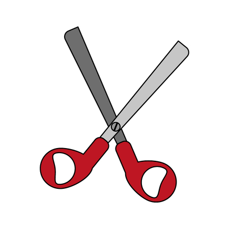 Scissors flat vector illustrationのイラスト素材