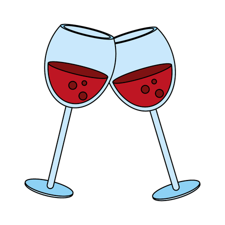Delicious wine celebration flat  vector illustration design graphicのイラスト素材