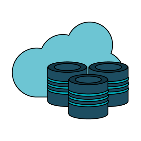 Cloud information save icon vector illustration design graphicのイラスト素材