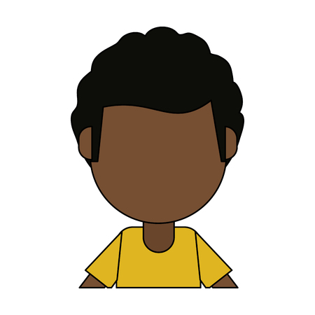 A man cartoon isolated casual flat vector illustration design graphic.のイラスト素材