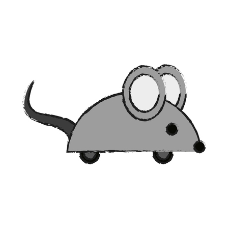 wind up mouse toy icon image vector illustration designのイラスト素材