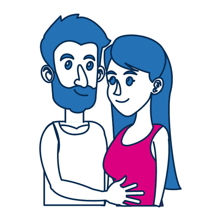 couple people relationship together character vector illustrationのイラスト素材