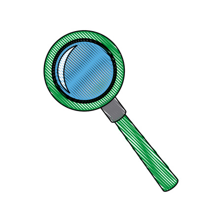 magnifier search loupe discovery find zoom vector illustrationのイラスト素材