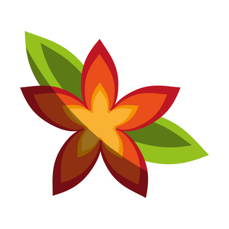 small delicate flowers shadow  image vector illustration drawのイラスト素材