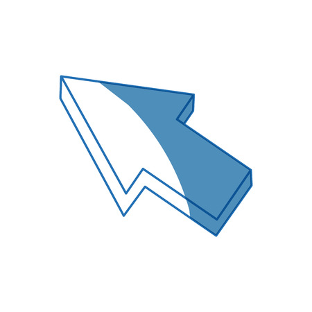 arrow cursor direction pointer click vector illustrationのイラスト素材