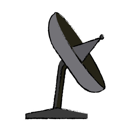 satellite dish antenna for broadcast communication vector illustrationのイラスト素材