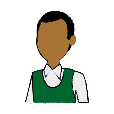 man young character people cartoon vector illustrationのイラスト素材