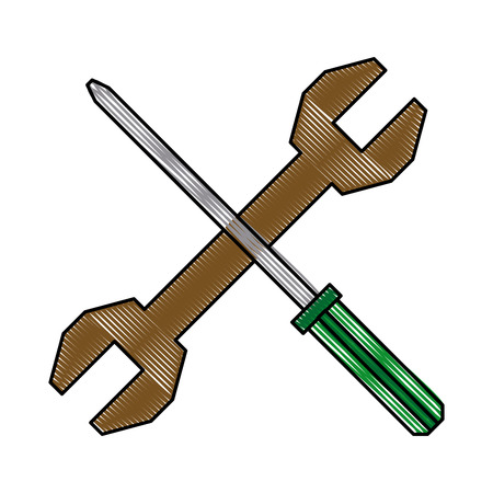support help technology web repair symbol vector illustrationのイラスト素材
