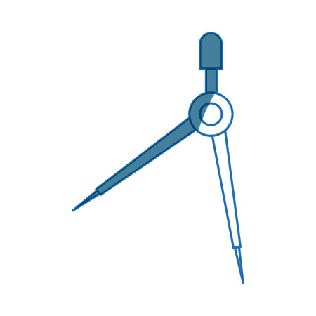 compass precision graphic design tool work vector illustrationのイラスト素材