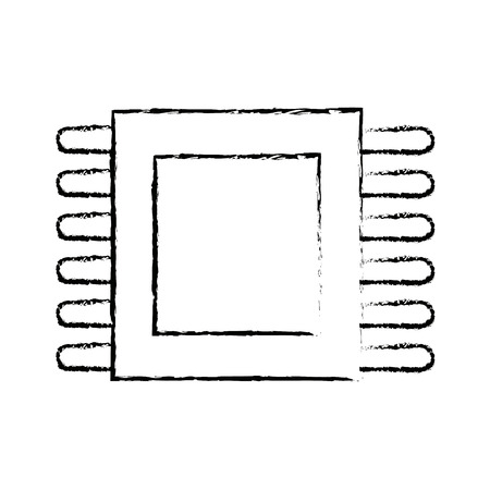 circuit board processor and chip engineering and tech motherboardのイラスト素材