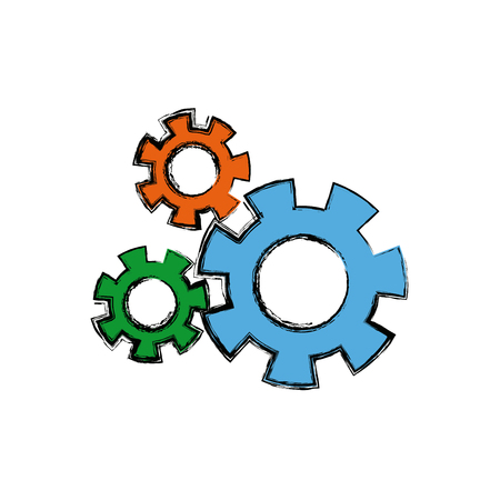 gears union collaboration team work vector illustrationのイラスト素材
