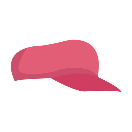 pink sport cap accessory fashion image vector illustrationのイラスト素材