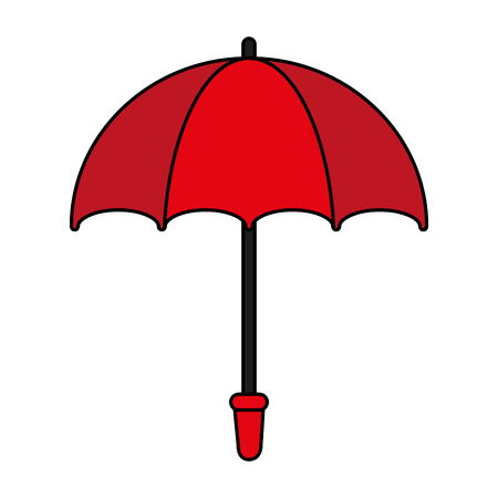 Colorful umbrella over white background vector illustrationのイラスト素材