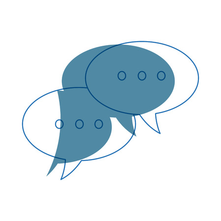 speech bubbles and dialog balloons chat message vector illustrationのイラスト素材