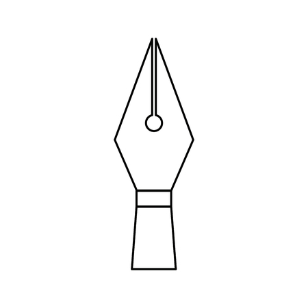 writing pen head ink classic icon vector illustrationのイラスト素材
