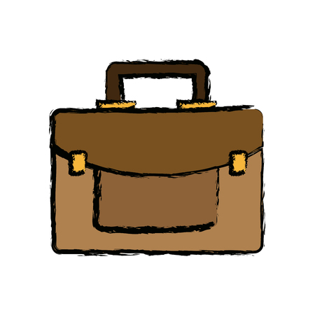 business briefcase portfolio accessory icon vector illustrationのイラスト素材