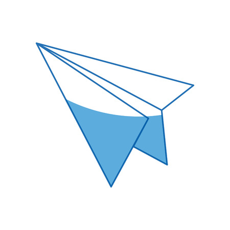 paper airplane school success knowledge strategy icon vector illustrationのイラスト素材