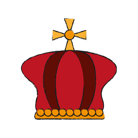 royal crown icon image vector illustration designのイラスト素材