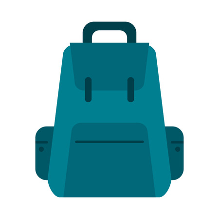 backpack with outside pockets icon image vector illustration designのイラスト素材