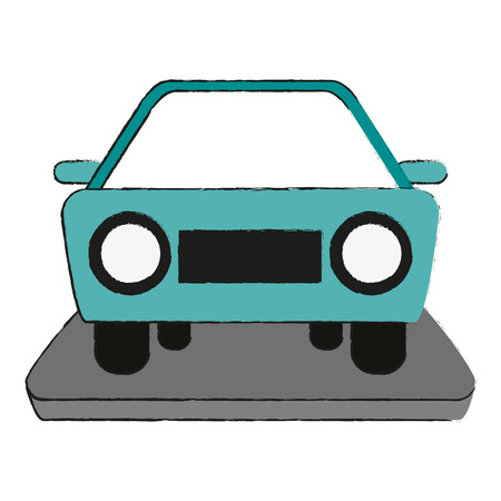 car frontview  icon image vector illustration designのイラスト素材