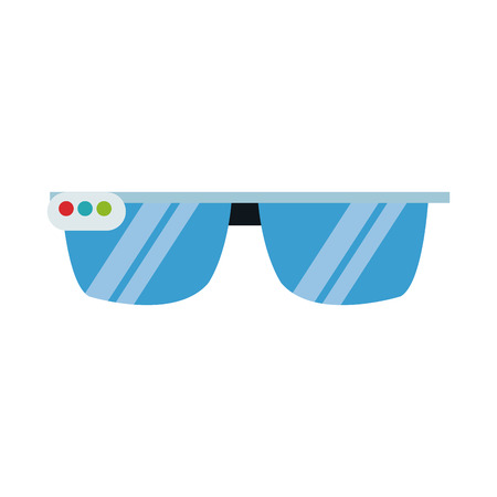 Reality virtual glasses augmented device technology vector illustrationのイラスト素材