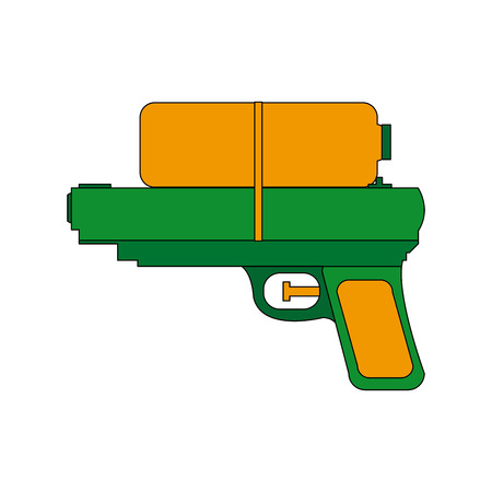 toy water gun plastic play funny icon vector illustrationのイラスト素材