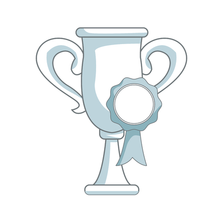Trophy rosette award, success honor icon vector illustrationのイラスト素材