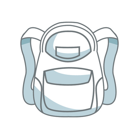 school backpack bag accessory fashion vector illustrationのイラスト素材