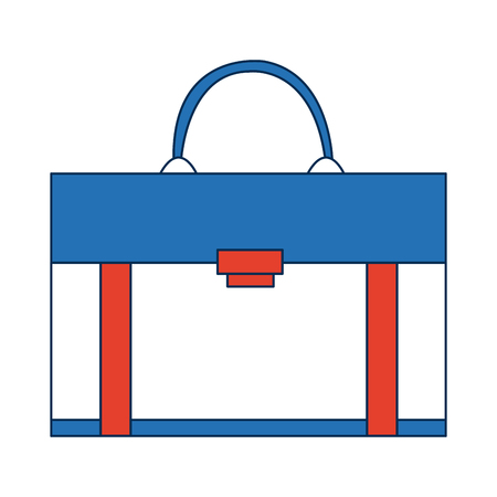 business briefcase for travelling flat icon modern vector illustrationのイラスト素材