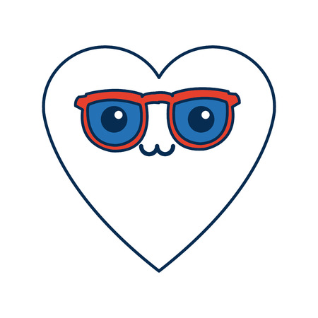 heart love romance cartoon symbol vector illustrationのイラスト素材