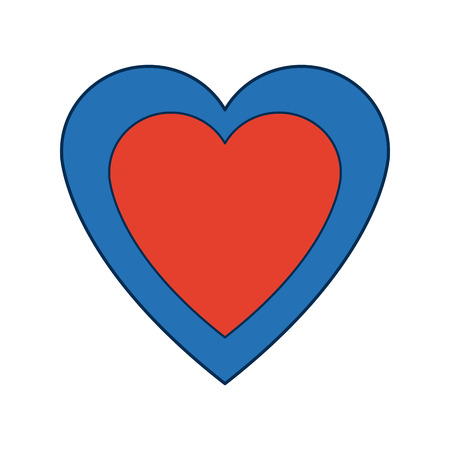 heart love romance feelling symbol vector illustrationのイラスト素材