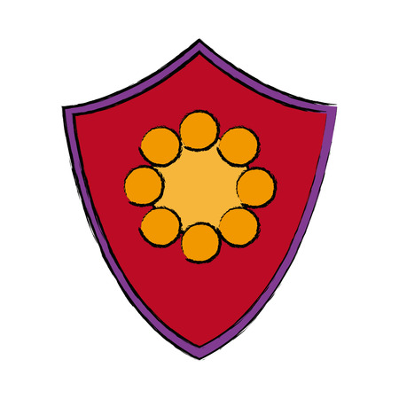 shied protection healthcare safety symbol design vector illustrationのイラスト素材