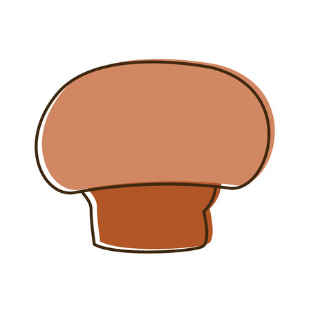 mushroom champignon agriculture food health vector illustrationのイラスト素材