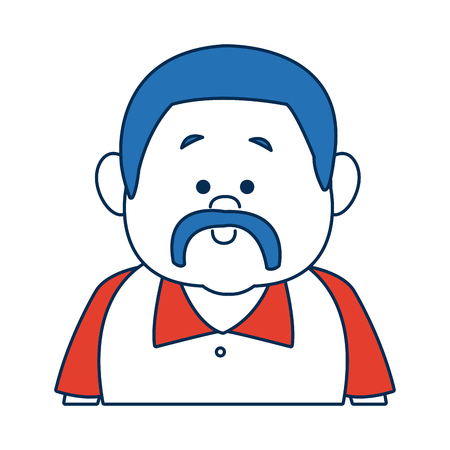 man character adult avatar profile picture vector illustrationのイラスト素材