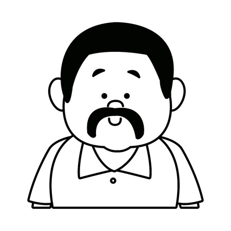 Portrait of a man vector illustrationのイラスト素材