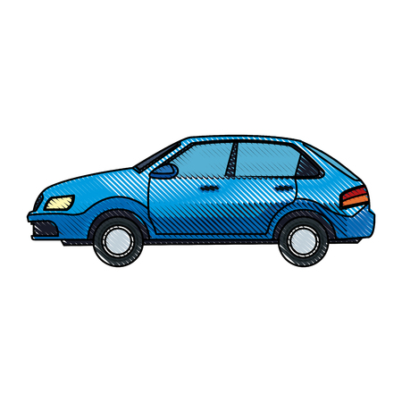 car vehicle transport speed motor image vector illustrationのイラスト素材