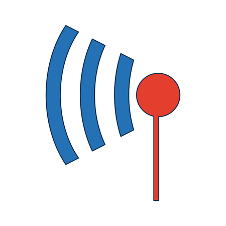 wifi icon wireless internet sign communication technology symbol vector illustrationのイラスト素材