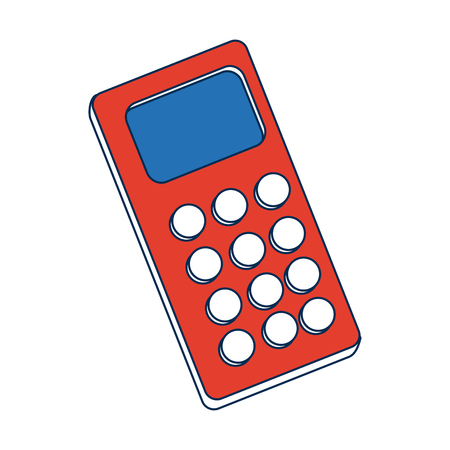 device mobile phone communication digital element vector illustrationのイラスト素材