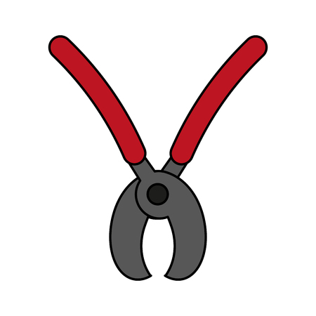 pruning shears gardening tool icon image vector illustration flatのイラスト素材