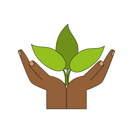 Little plant seeding ecological icon vector illustration graphic designのイラスト素材