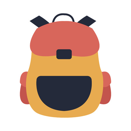 backpack school equipment bag education vector illustrationのイラスト素材