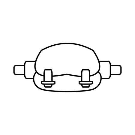 waist sport bag accessory sign vector illustrationのイラスト素材