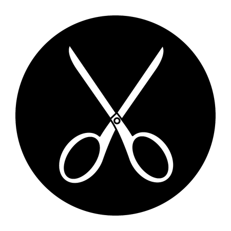 school scissors tool handle object vector illustrationのイラスト素材