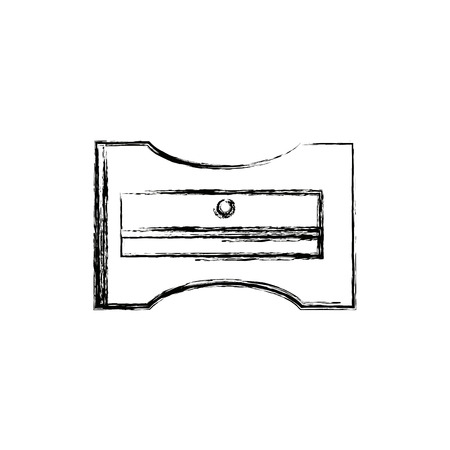 sharpener stationery plastic material school vector illustrationのイラスト素材